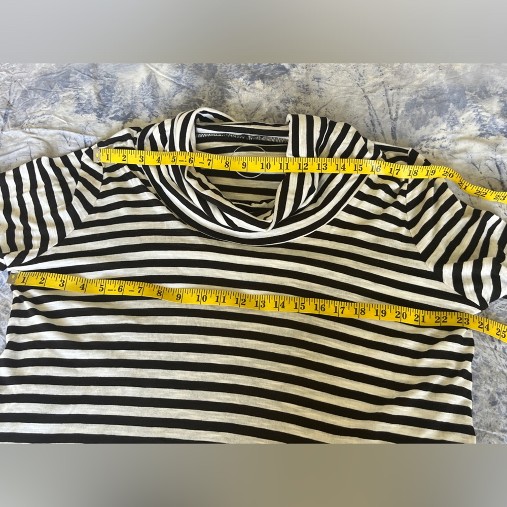 NWT I.N.C. International Concepts Cowl Neck striped top size 1X - Picture 12 of 14